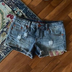 Dollhouse American flag distressed shorts 9 #p3